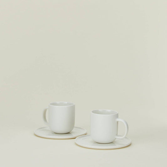 SIMPLE PORCELAIN ESPRESSO MUGS - SET OF 2