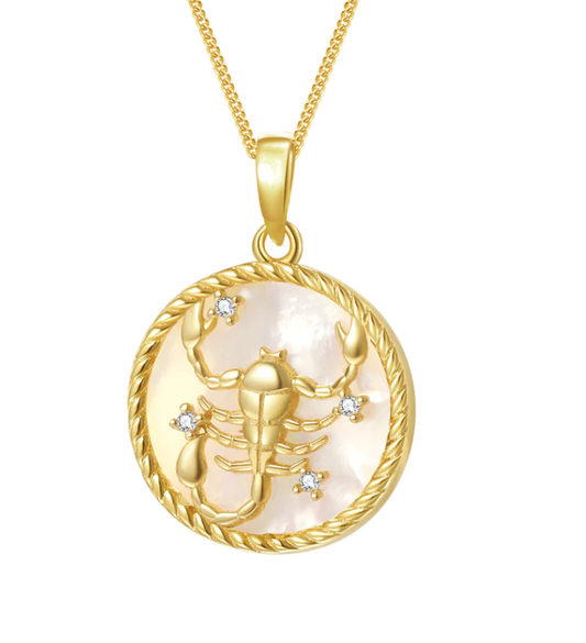 Scorpio-Astrological-Zodiac Collection- Mother of Pearl