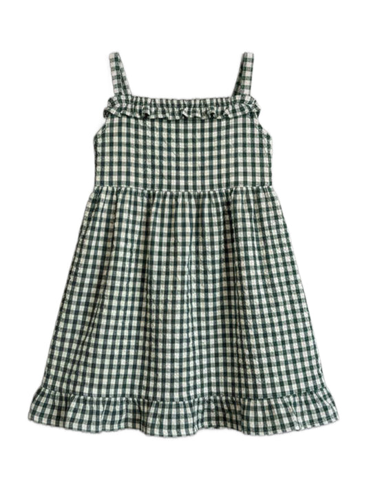 Juliette Seersucker Tank Dress - Laguna Gingham
