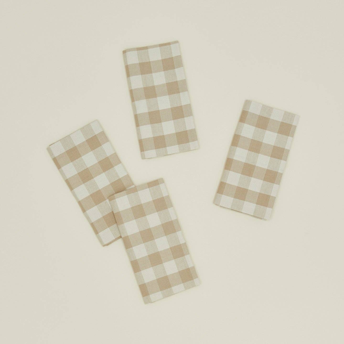 ESSENTIAL GINGHAM DINNER NAPKINS - SET OF 4