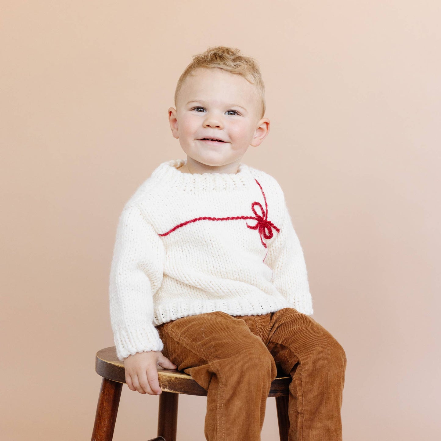 Present Sweater Kid Baby Holiday Christmas Bow Gift Matching