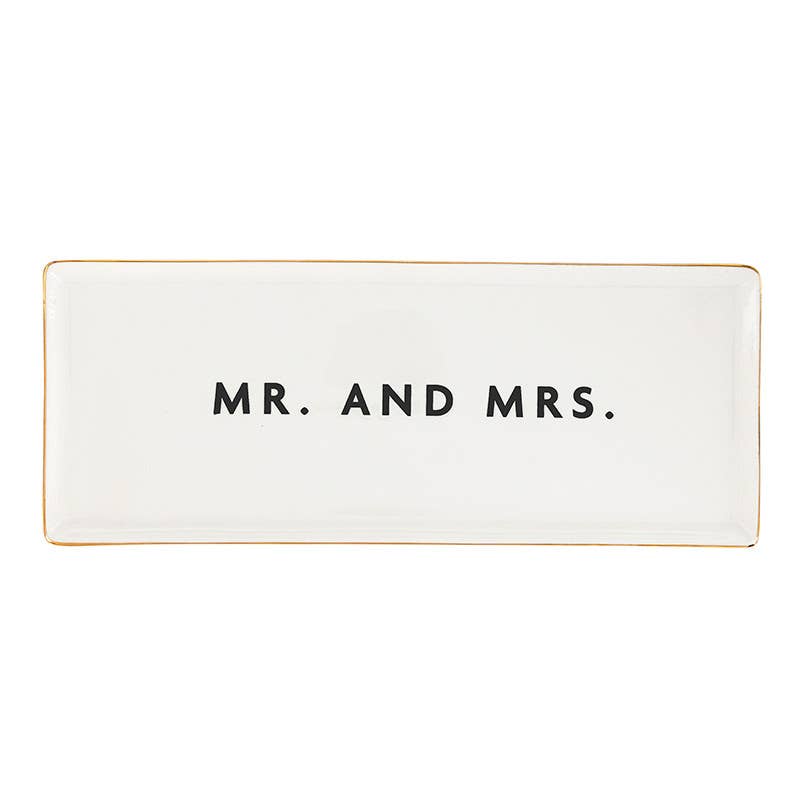 Ceramic Tray - Mr. And Mrs.