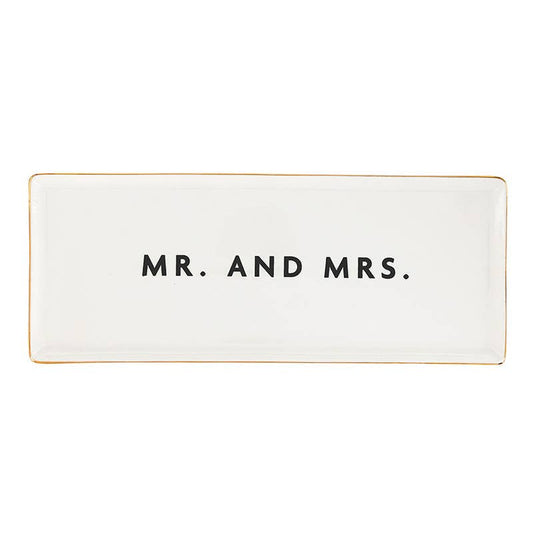 Ceramic Tray - Mr. And Mrs.