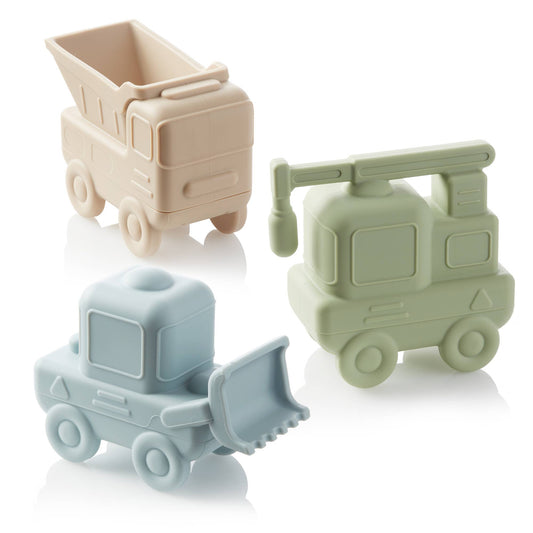 Ali+Oli Squirt Water Bath Toy Set (Construction) Mold Free