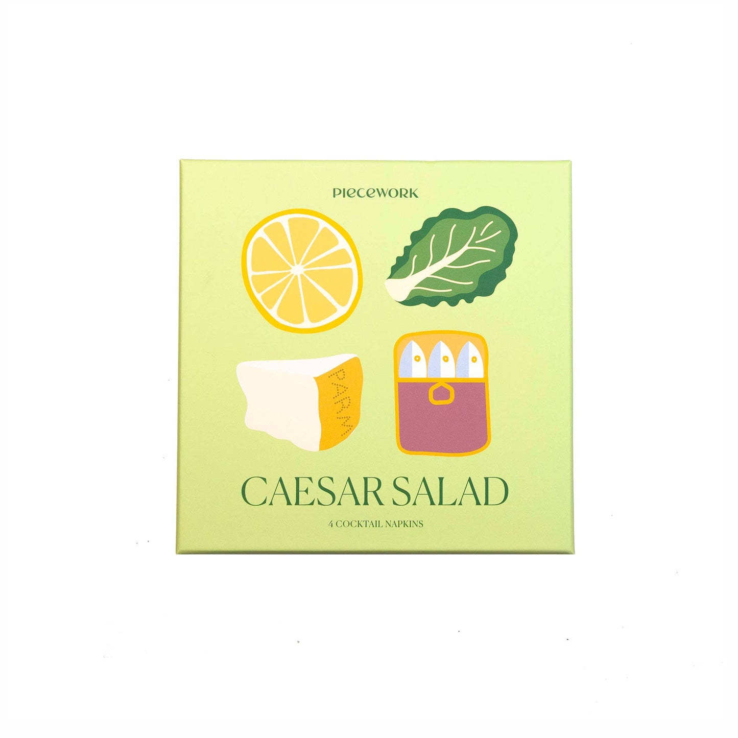 Pieceworks Caesar Salad Cocktail Napkins - Set of 4