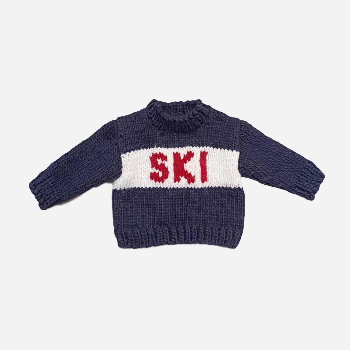 Ski Sweater, Navy Baby Kids Christmas Holiday Winter Gift: Navy / L; 3-4Y