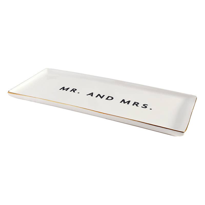 Ceramic Tray - Mr. And Mrs.