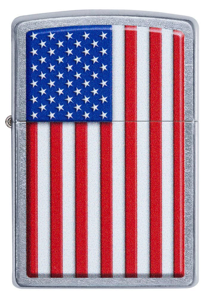 Zippo Patriotic Street Chrome Windproof Lighter