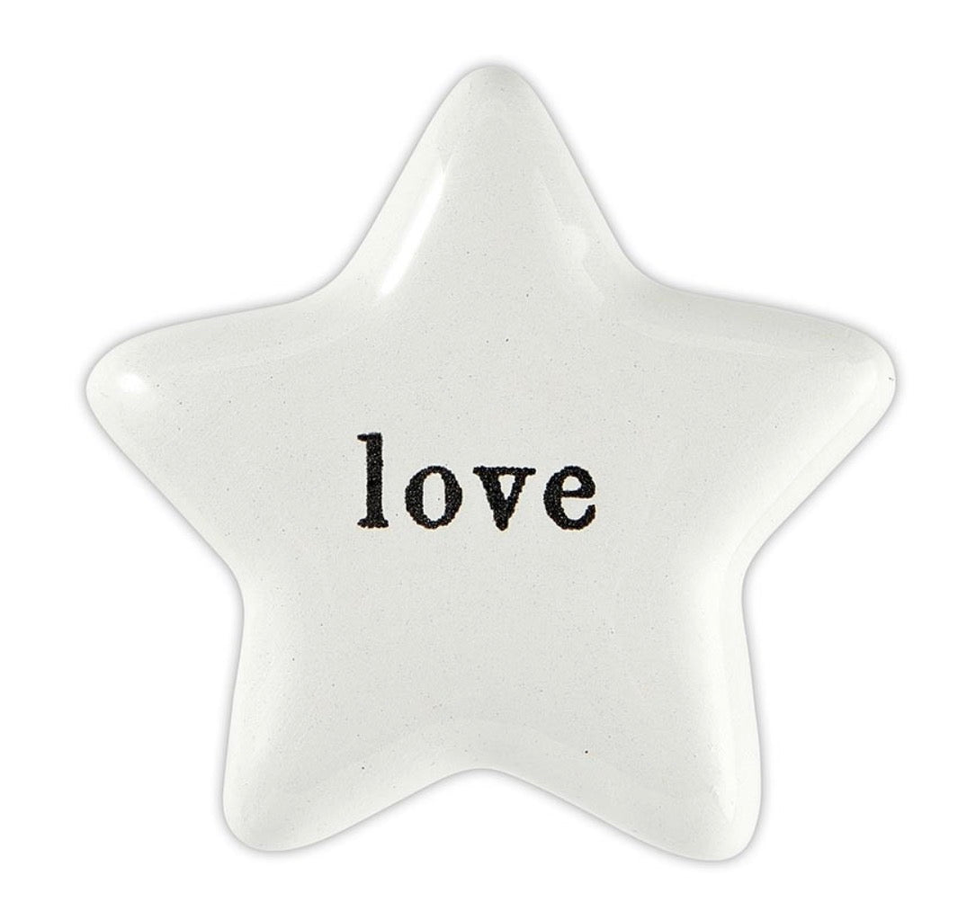 Santa Barbara Ceramic Pocket Heart and Star
