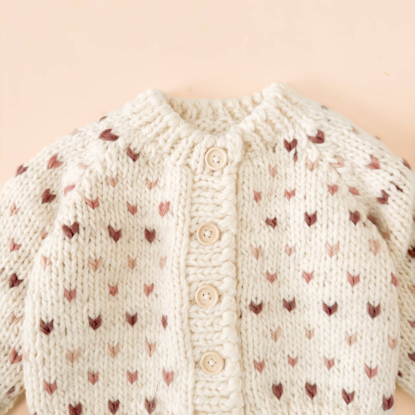 Sawyer Cardigan Mauve Baby Kid Winter Valentine Sweater