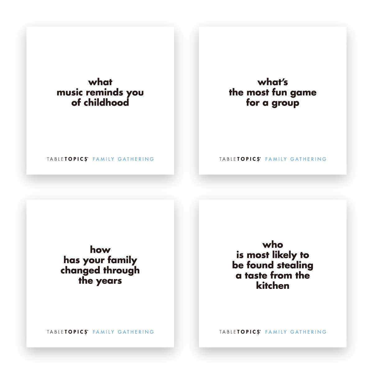 TABLETOPICS FAMILY GATHERING - Conversation Starter Game