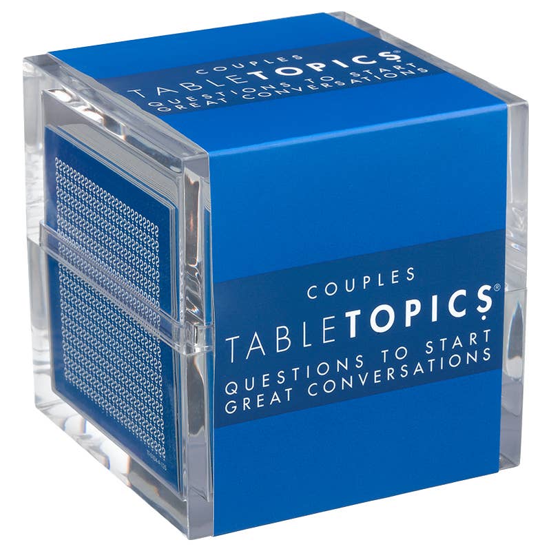 TABLETOPICS COUPLES - Conversation Starters for Deeper Convo