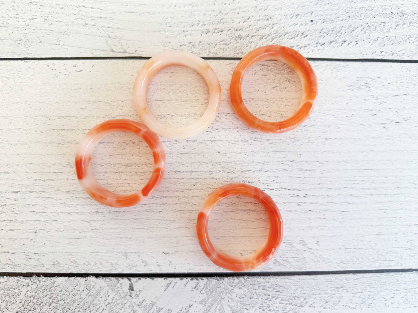 Sherbet Napkin Rings, set of four