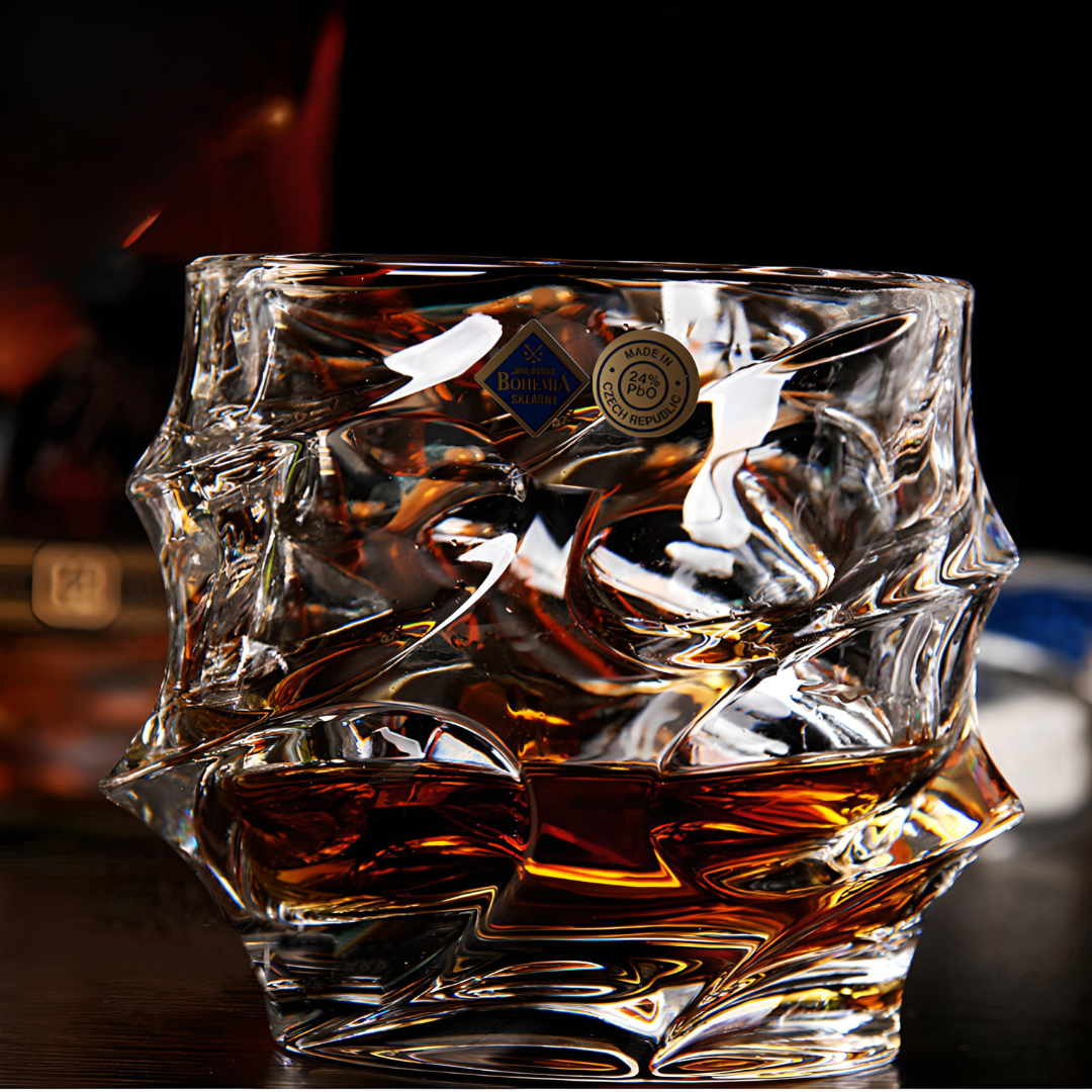 Set of 4 Storm Japanese Crystal Whisky Glass