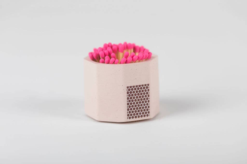 Concrete Match Holder – Modern Design with 2-Inch Safety Matches