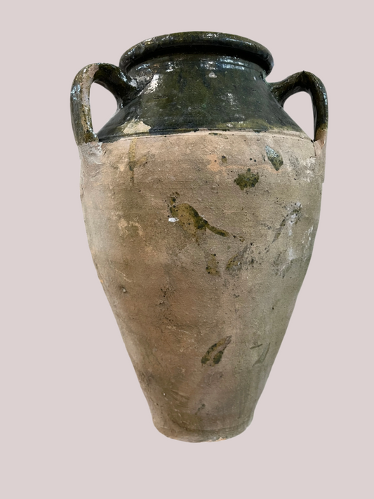 Vintage Turkish Terracotta Drip Vase-Jumbo