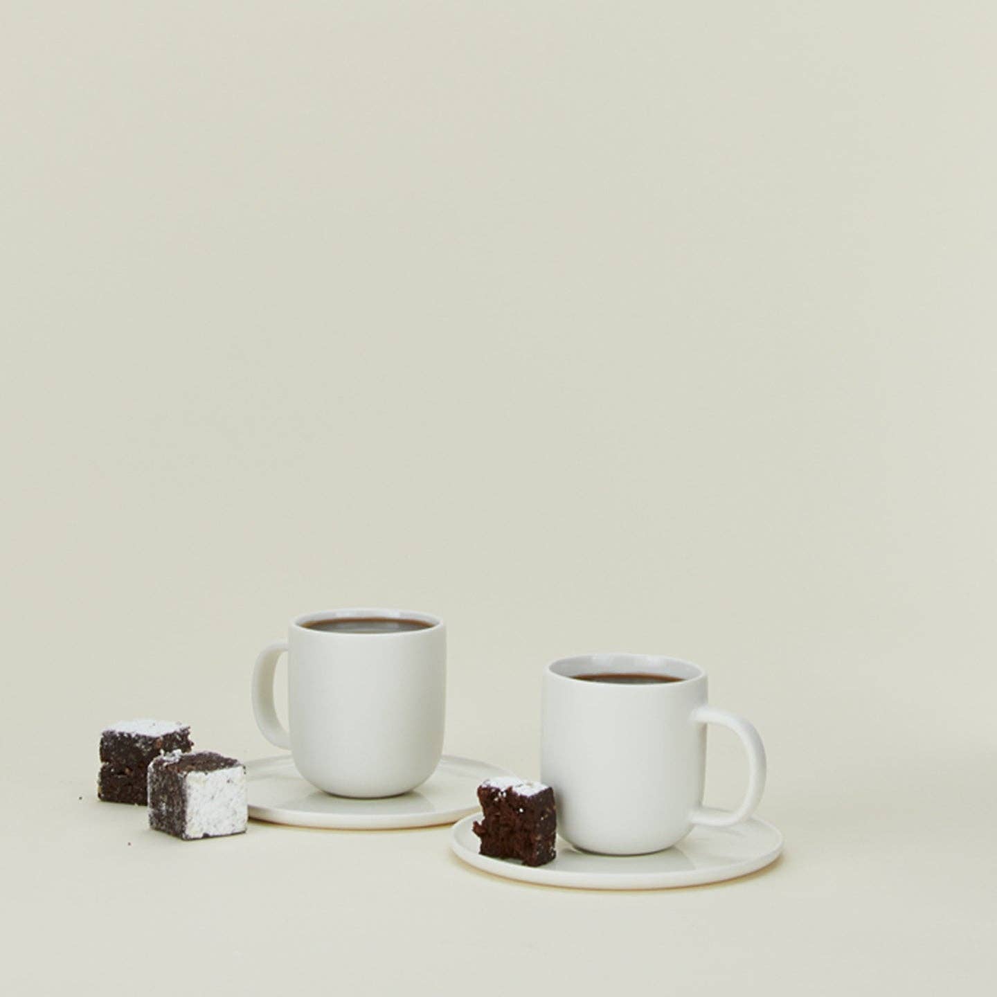 SIMPLE PORCELAIN ESPRESSO MUGS - SET OF 2