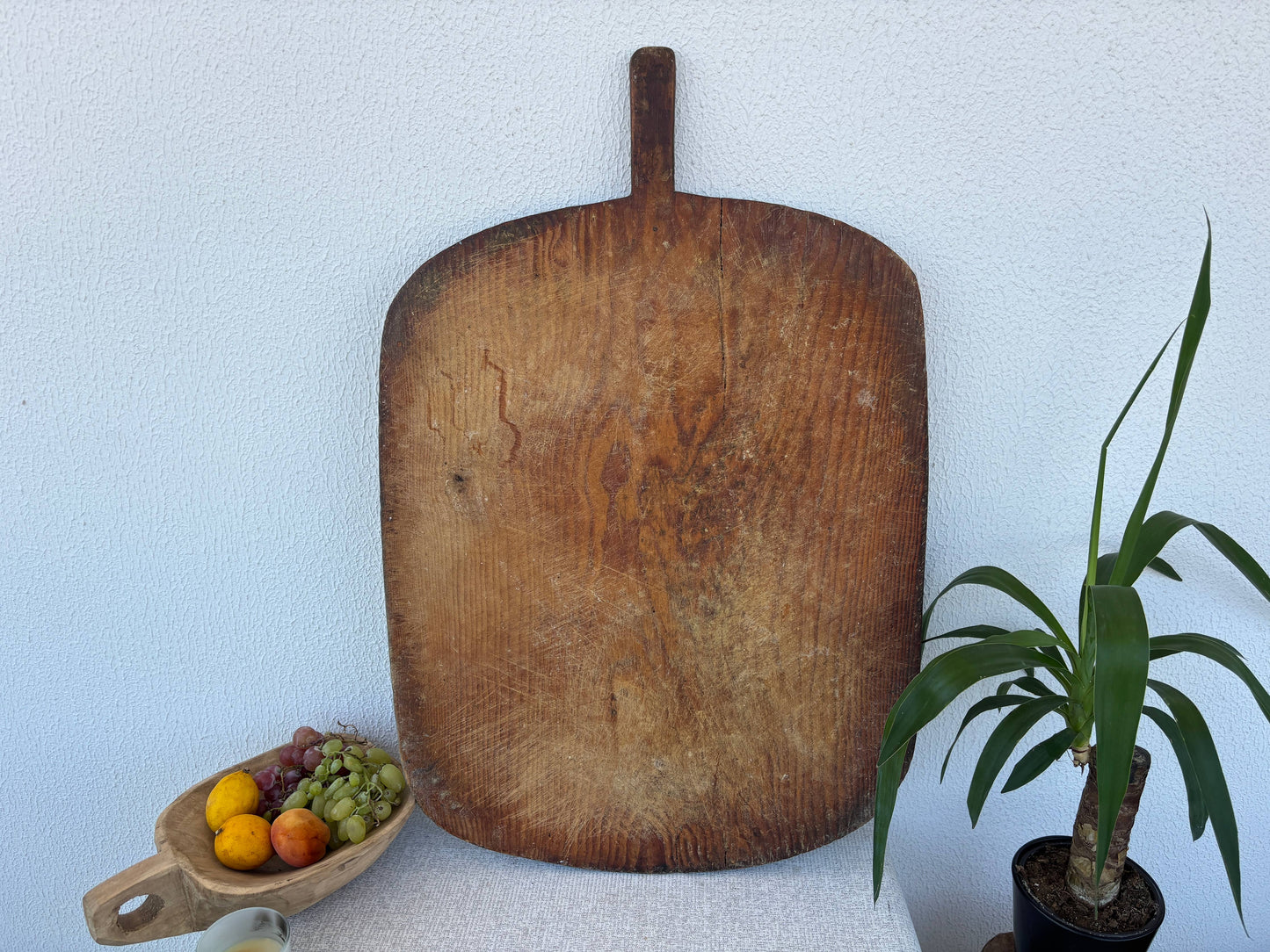 Antique Turkish Bread Paddle | Handmade Wood Board