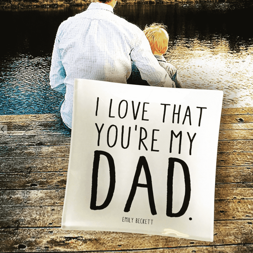 Ben’s Garden I Love That You're My Dad Decoupage Glass Tray