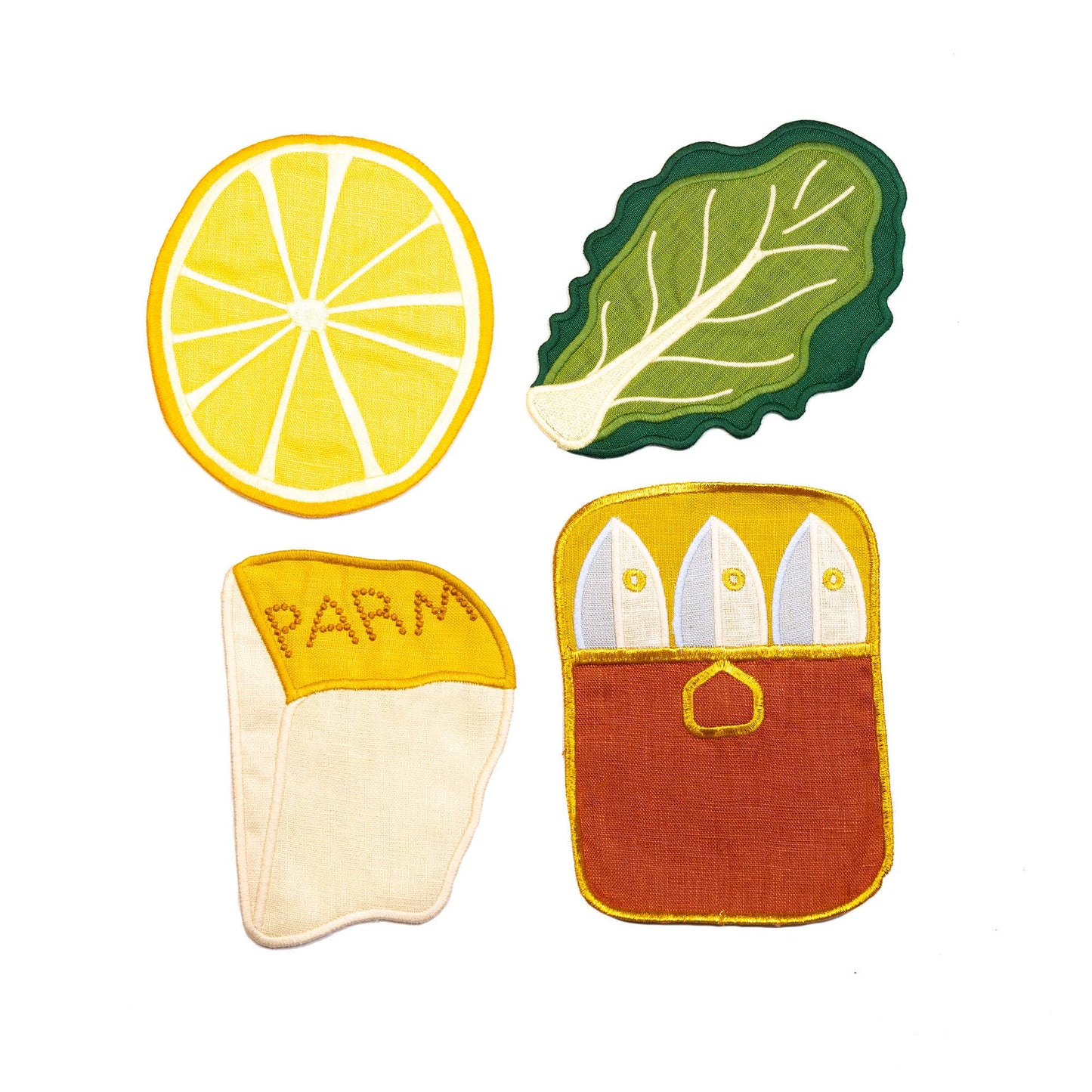 Pieceworks Caesar Salad Cocktail Napkins - Set of 4