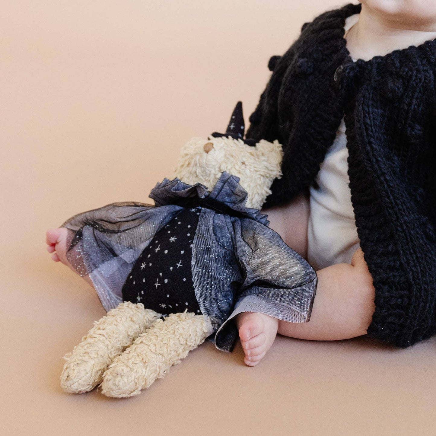 Popcorn Cardigan Black Kids Baby Clothing Holiday