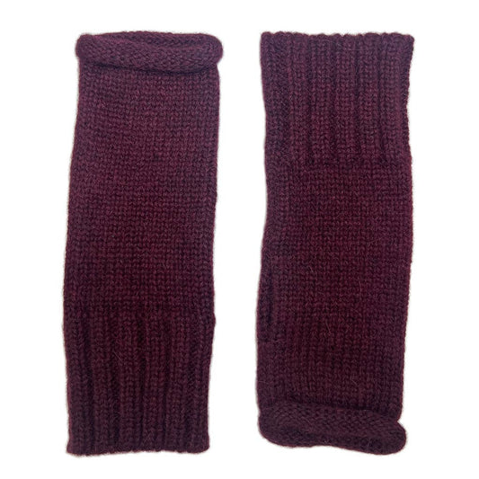 Wine Essential Knit Alpaca Gloves