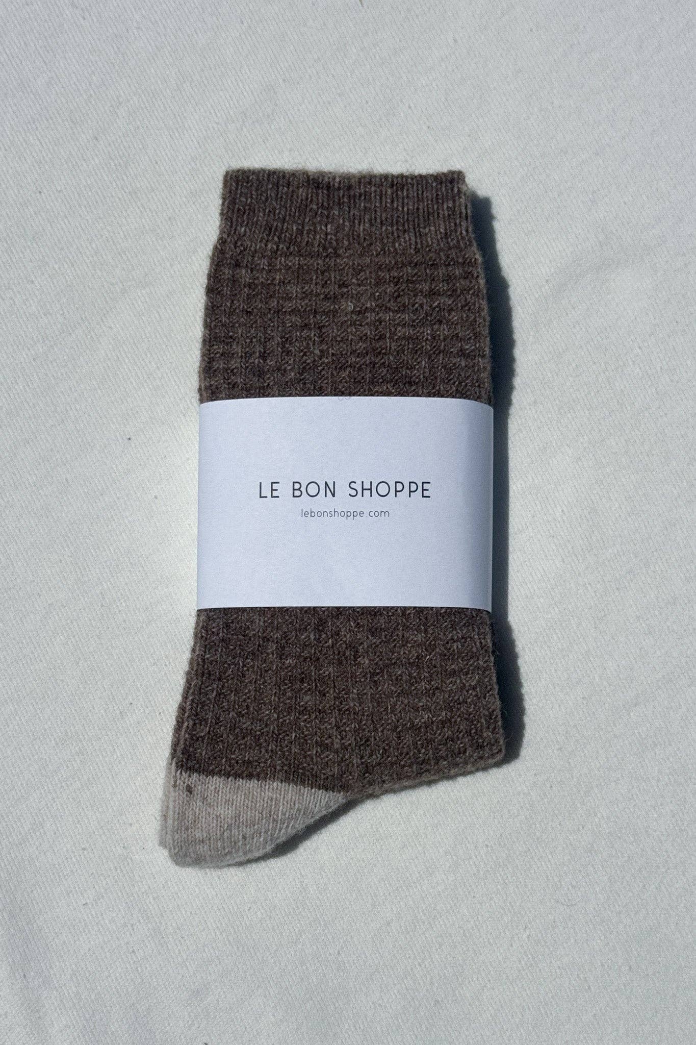 LeBon Shoppe Wool Waffled Socks