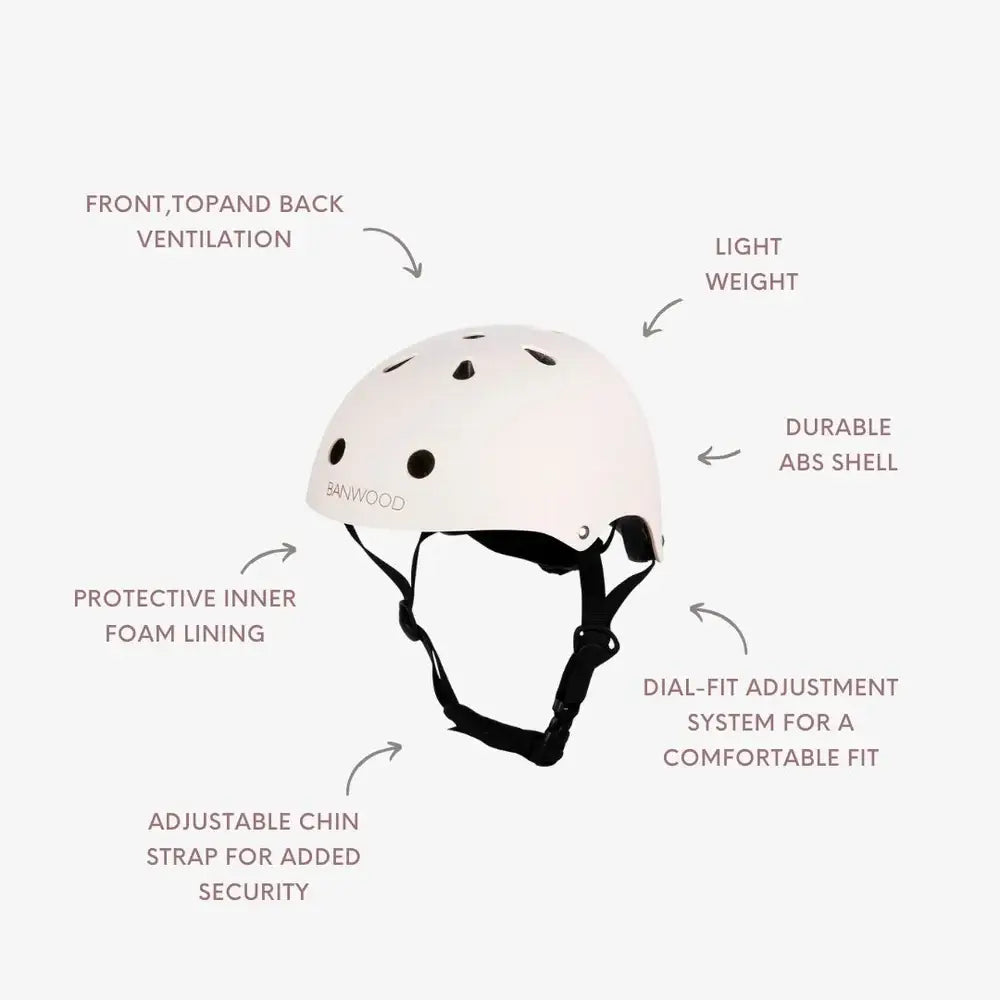 Banwood Classic Helmet - Matte Dustypink (50-54 cm)
