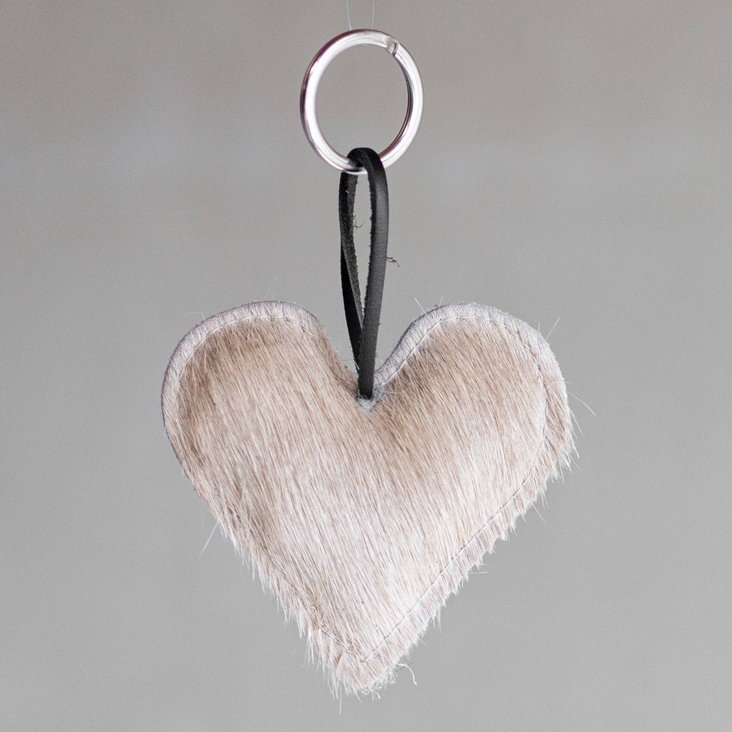 Handmade Cowhide Heart Keychains | Filled | Set of 6 Styles