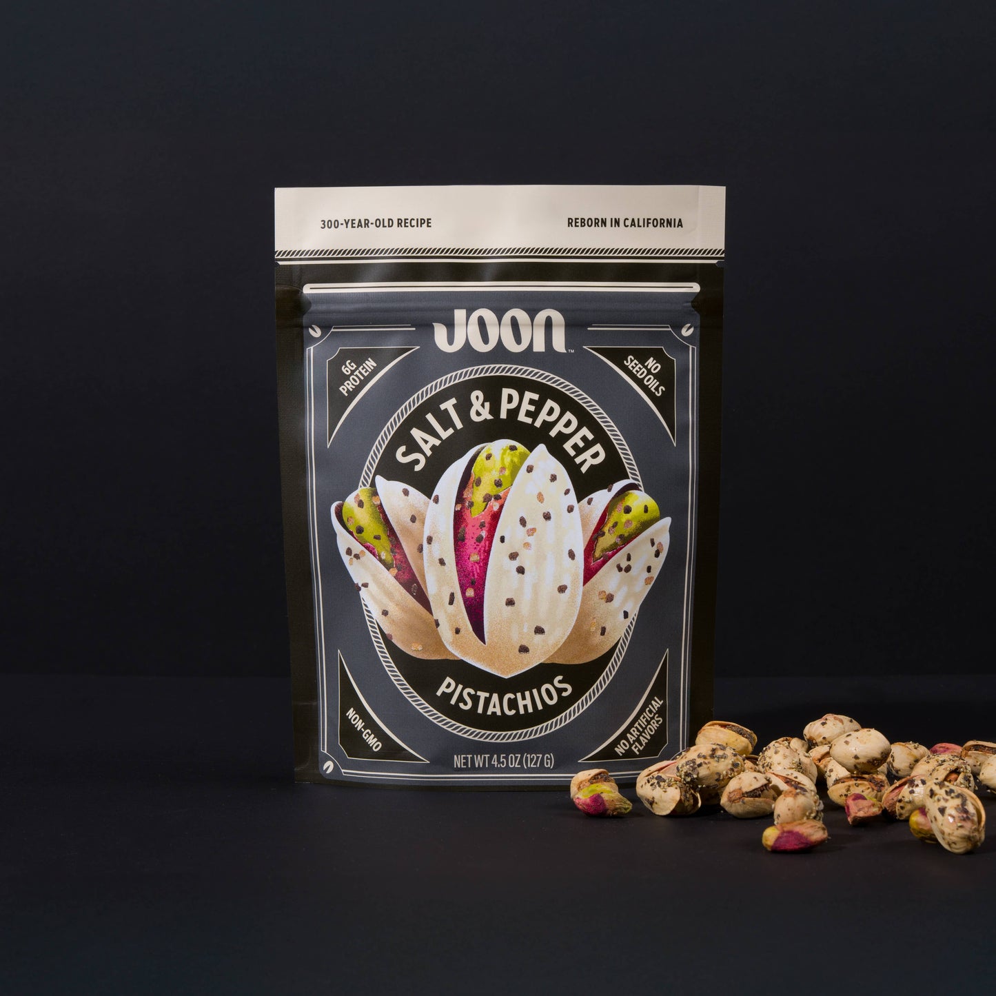 Joon Salt and Pepper Pistachios | Pistachio Gourmet Snacks