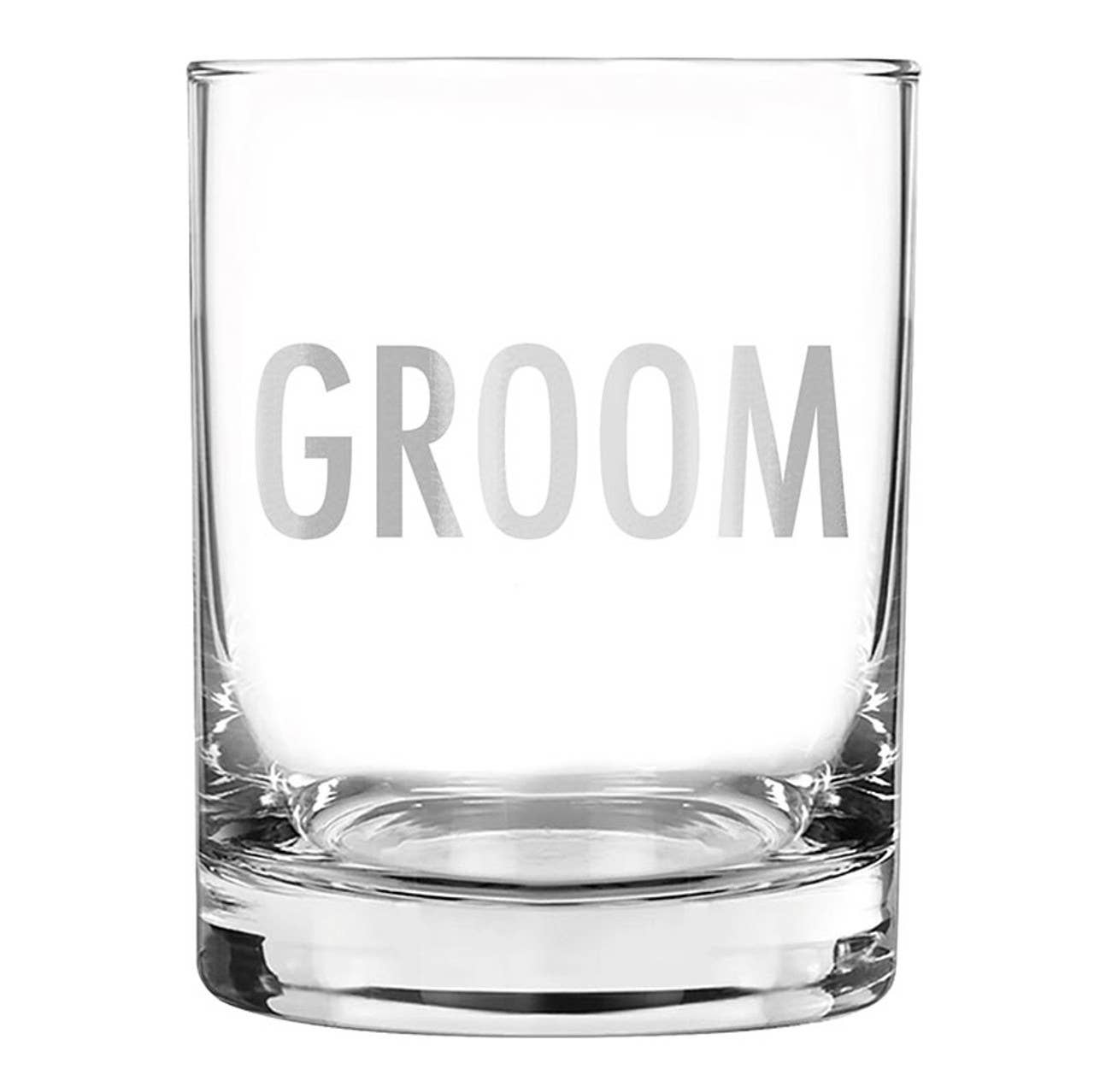 Santa Barbara DOF Groom Rocks Glass