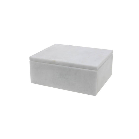 Asteria Collection 5" Pearl White Marble Polished Finish Rec