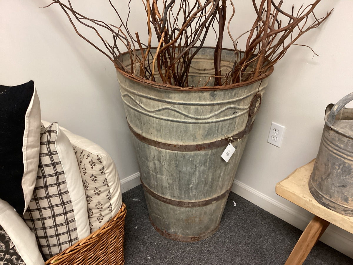Large metal grape basket