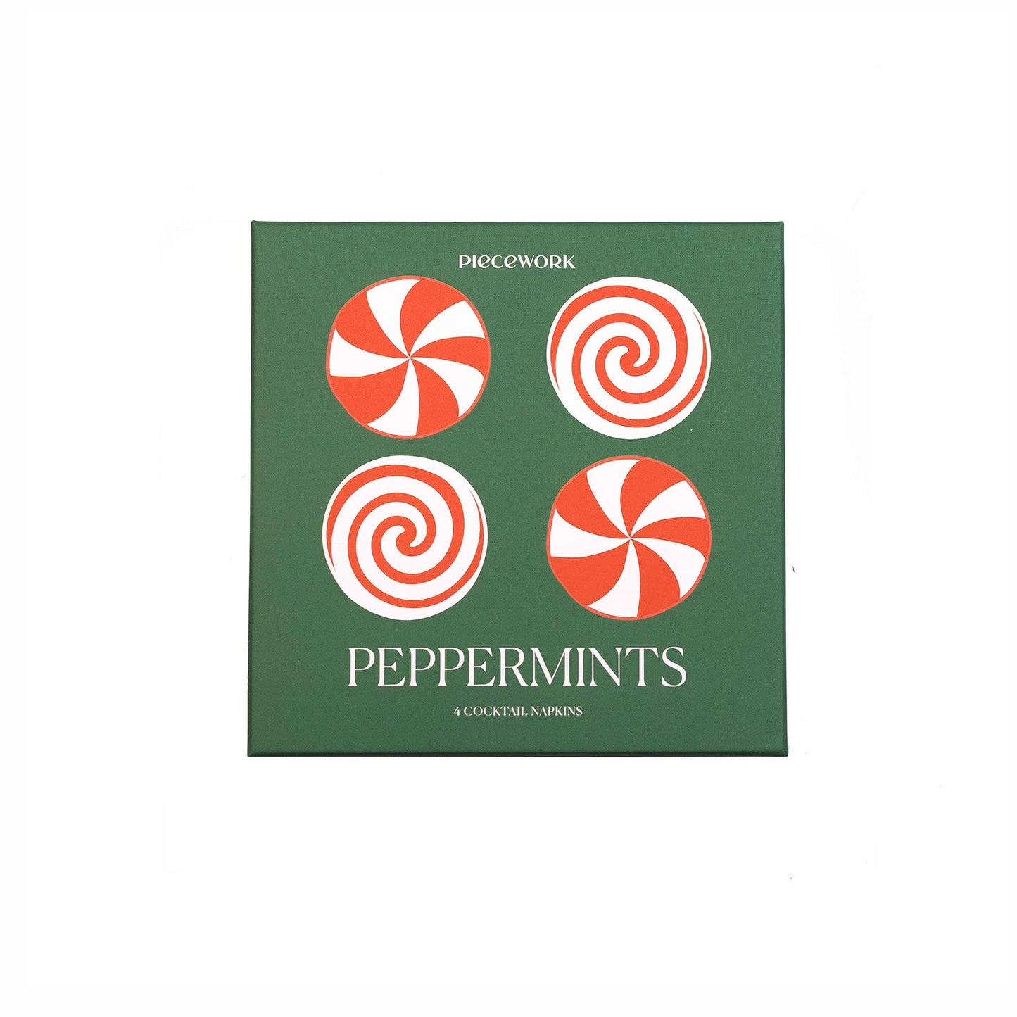 Peppermint Cocktail Napkins - Set of 4