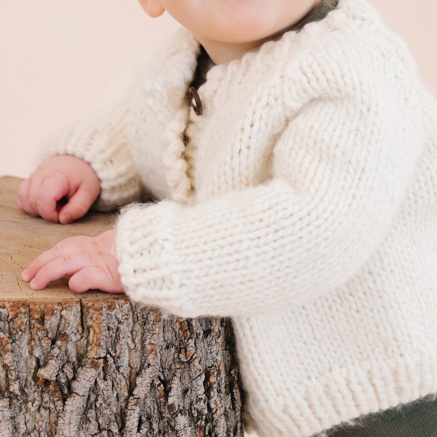 Classic Cardigan, Cream Baby Sweater Kids Clothing Fall