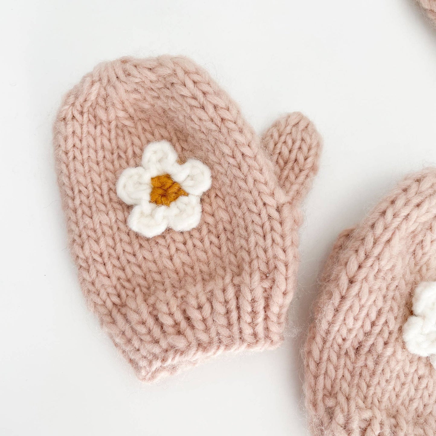 Flower Mittens, Blush | Kids and Baby Mitts