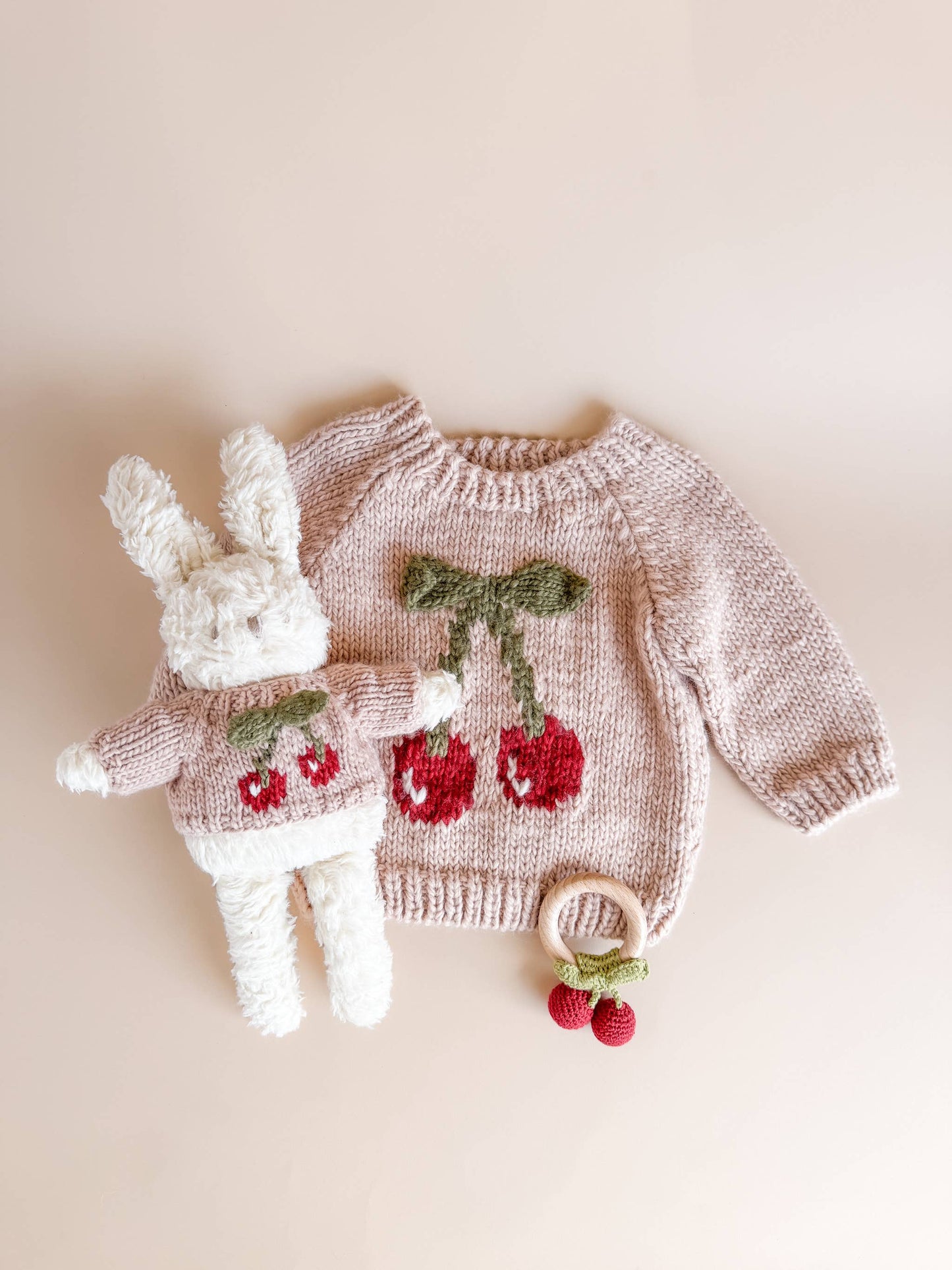 Cherry Pullover Sweater Baby Kid Fall Winter Fruit Gift