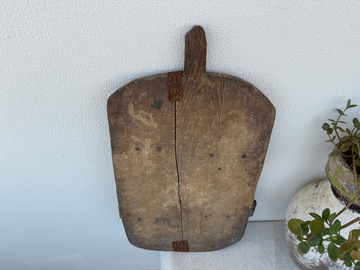 Vintage Turkish Wooden Bread Board | Handmade Cutting Paddle