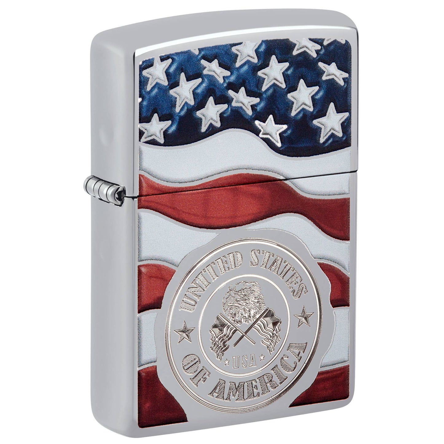 Zippo United States Stamp on American Flag Windproof Lighter