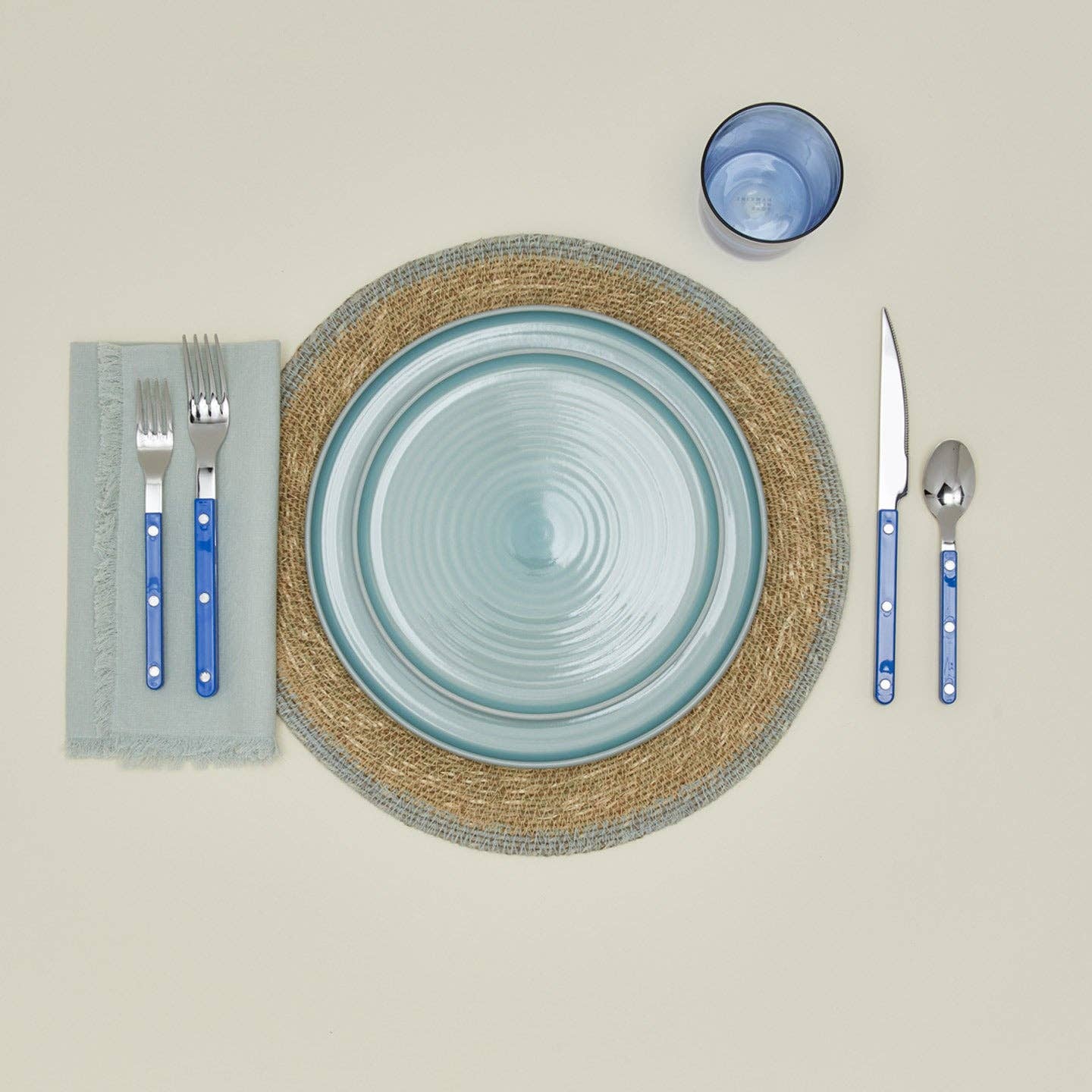 HAWKINS ESSENTIAL WOVEN PLACEMAT - SET OF 4 - SKY