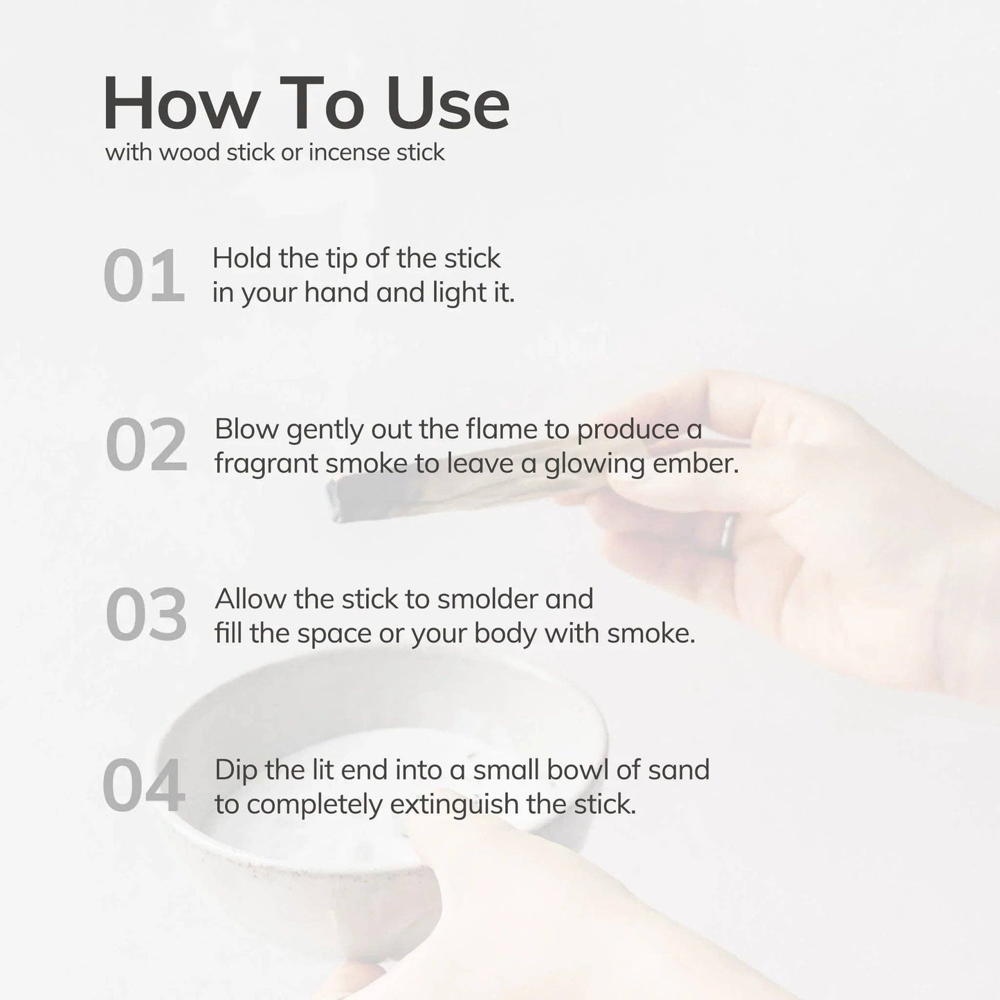 White Sage Incense Sticks – 7 Hand-Rolled Sticks from Peru