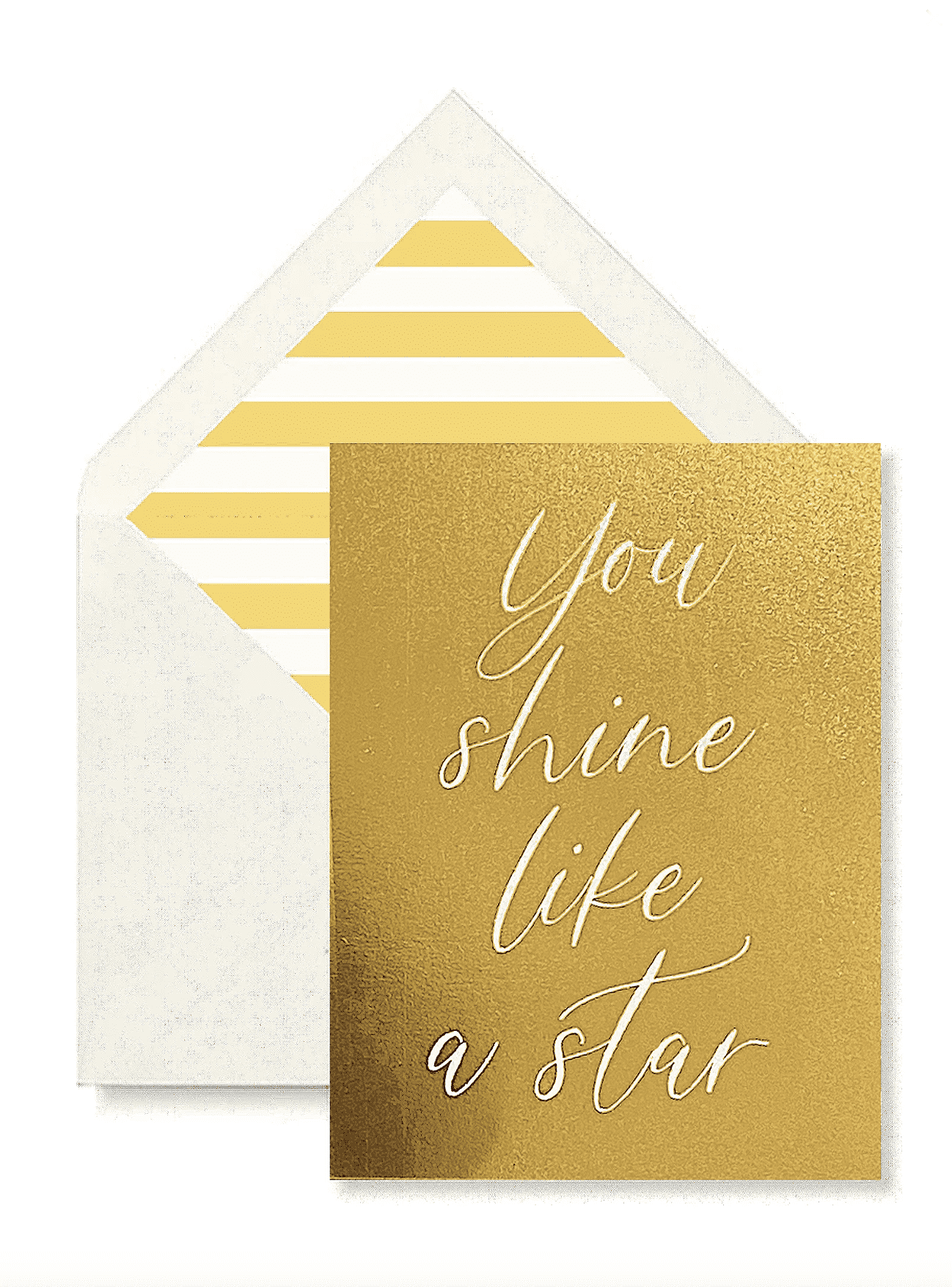 You Shine Like a Star Greeting Card, Single Folded Card or B