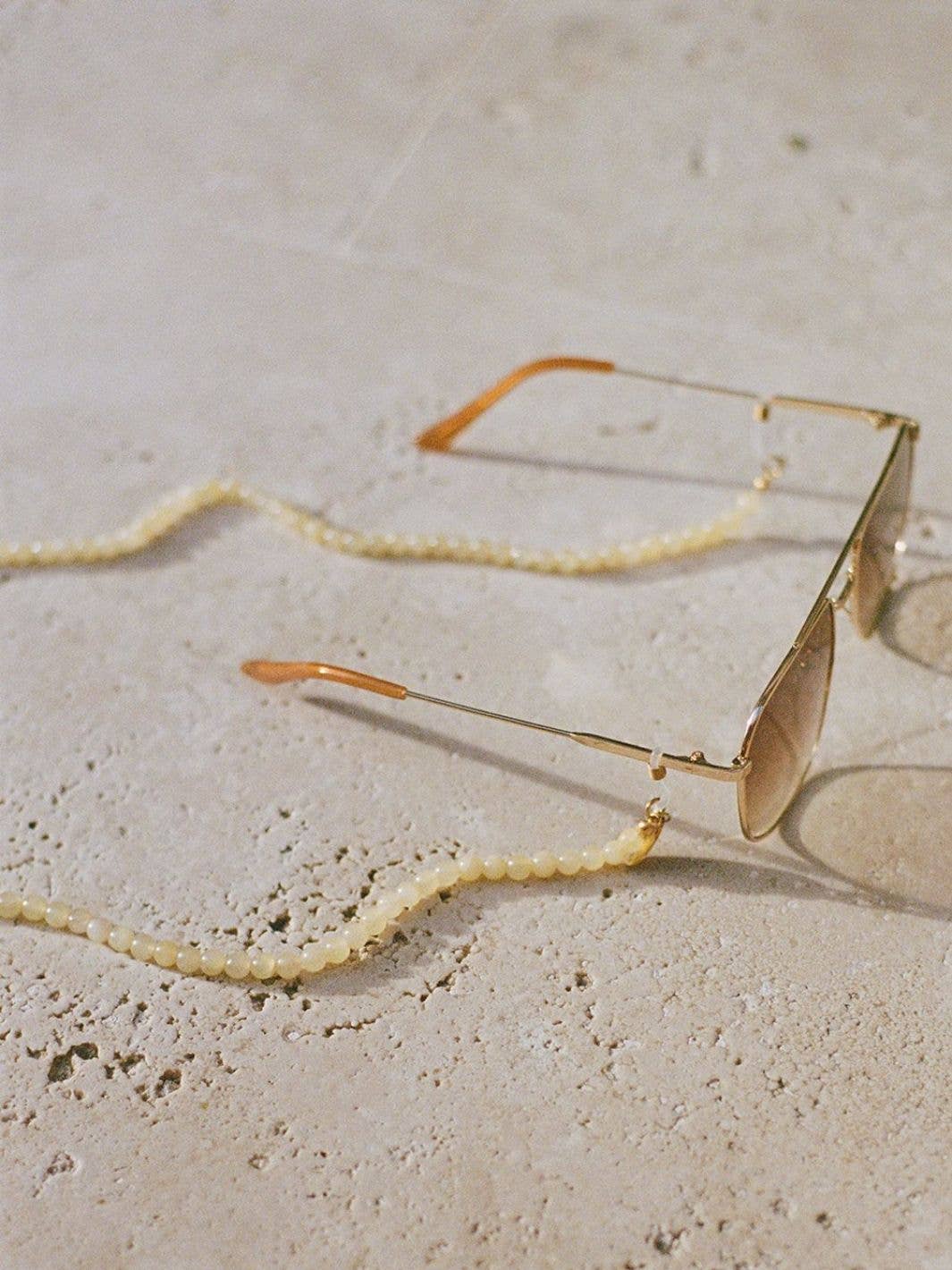 Pastella Yellow glasses chain