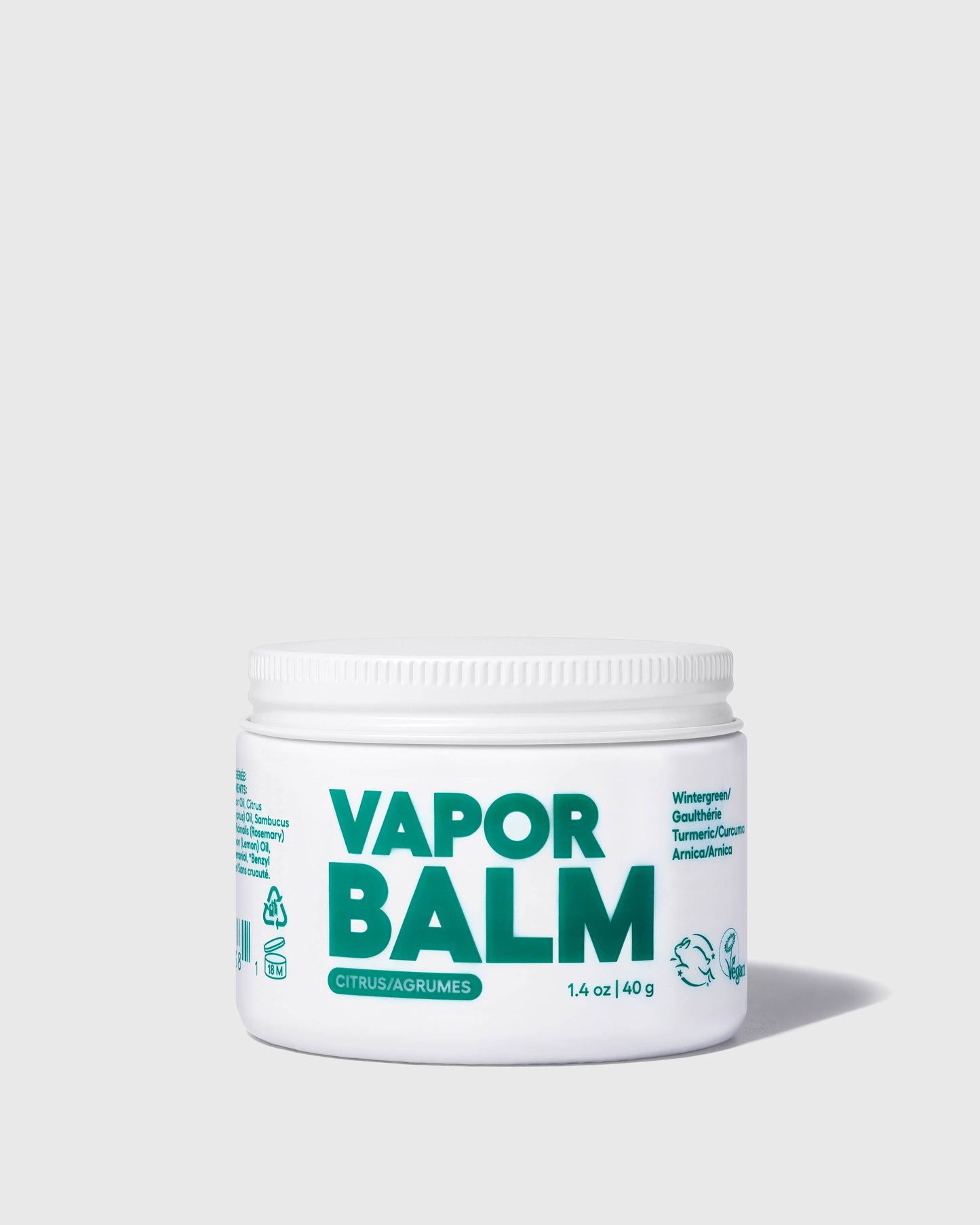 Vapor Balm Glass Jar-Arnica Sore Muscle and Chest Rub