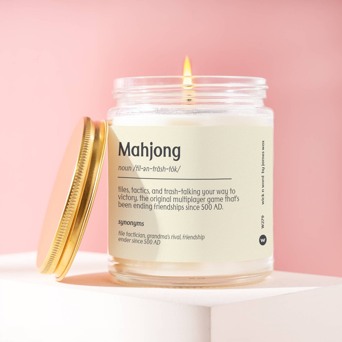*New* Mahjong Game Definition Candle 9oz Soy Candle W279