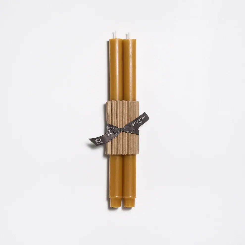 12" Church Taper Handmade Beeswax Candles