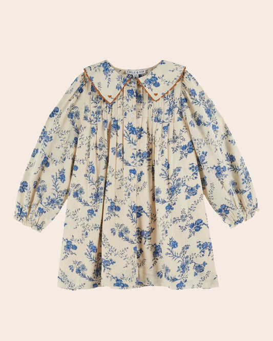 Loose blue orchid dress
