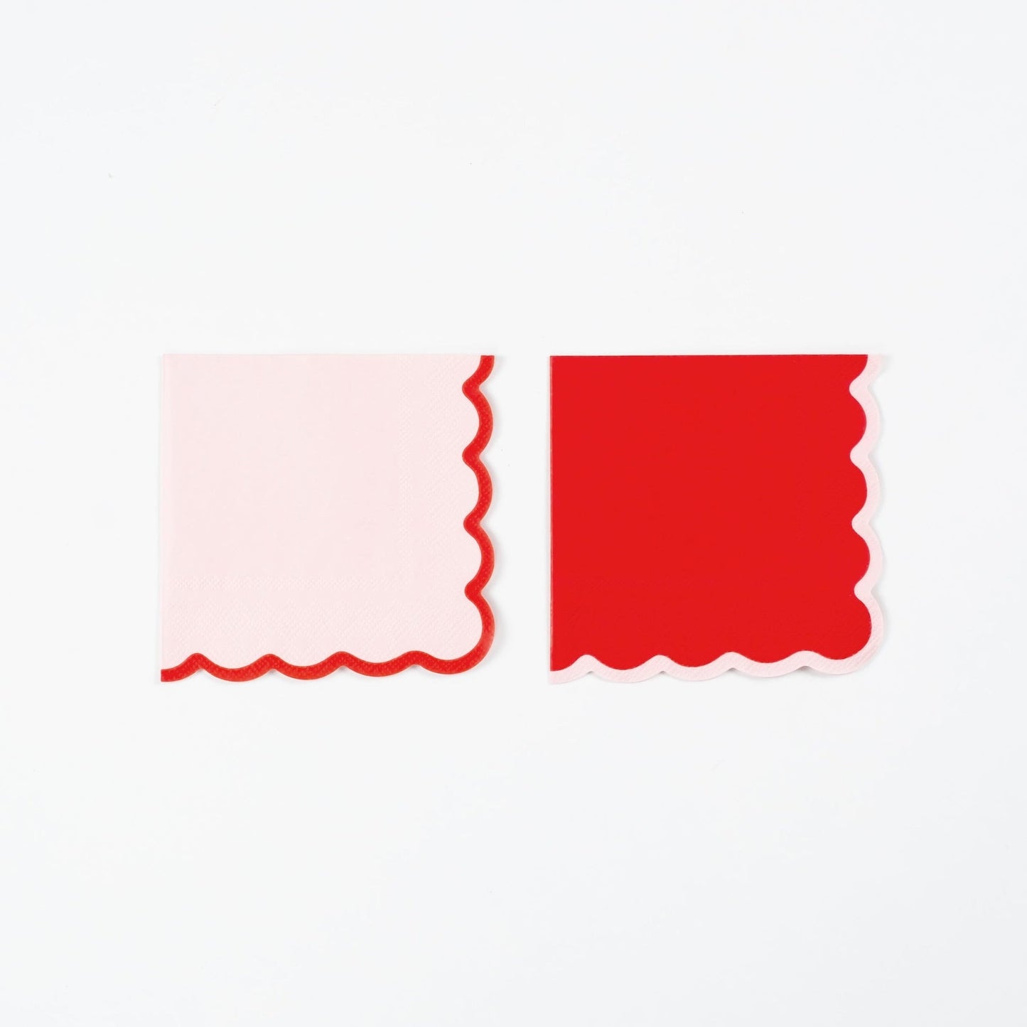 From the Heart Scallop Cocktail Napkins- Pre Order Shipping Dec 17th