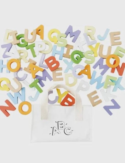 Le Toy Van Wooden Letters & Bag