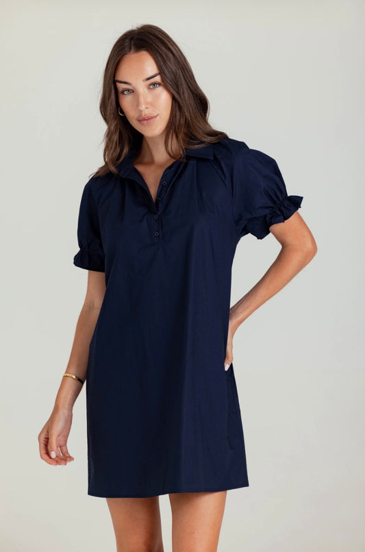 Sundays Crew Dress Navy